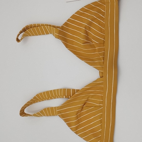 Sold! Vitamin A Neutra Triangle Top and Luciana Bottom Bikini Set Dorada Stripe - Picture 3 of 16